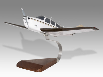 Beechcraft J35 Bonanza Handmade Solid Kiln Dried Mahogany Wood Display Replica Scale Model
