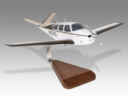 Beechcraft J35 Bonanza Handmade Solid Kiln Dried Mahogany Wood Display Replica Scale Model